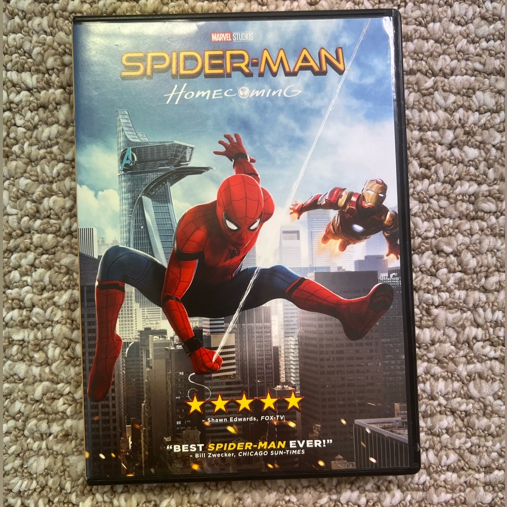 Marvel Spider-Man Homecoming DVD - Red and Blue